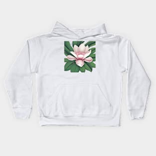 Large magnolia flower Kids Hoodie